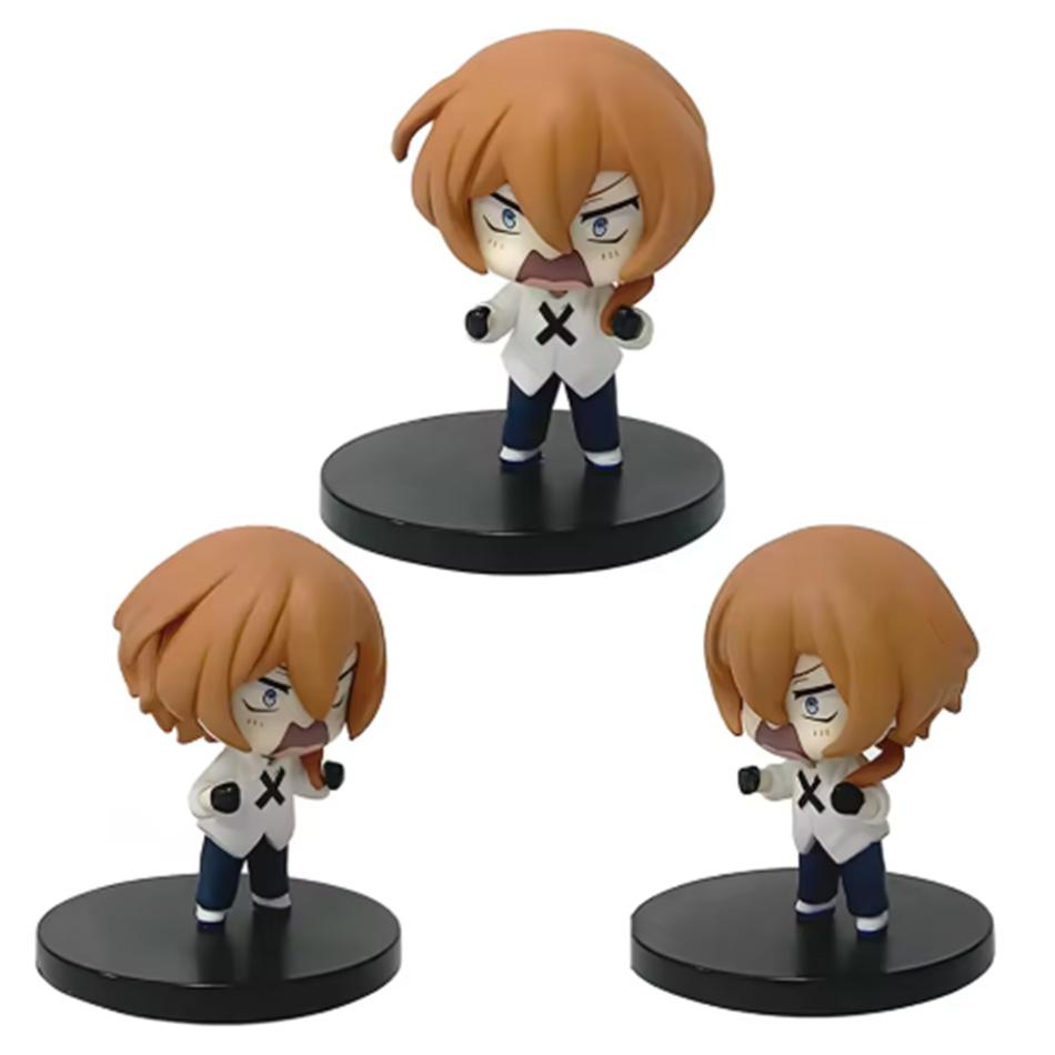 7cm Bungou Stray Dogs Anime Figure Kawaii Dazai Osamu Action Figure Cute Nakahara Chuuya Figurine Collection PVC Model Doll Toy