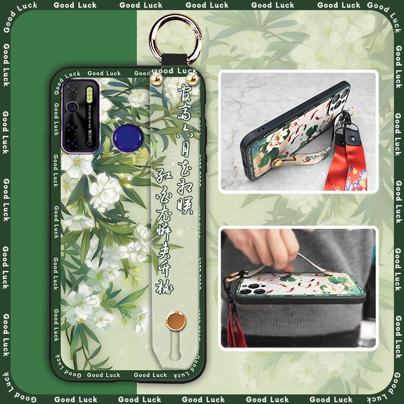 Shockproof Fashion Phone Case For Tecno Camon15/15Air/16S/KD7H/CD6/CD7/Spark5/5Pro Chinese Style Back Cover Waterproof