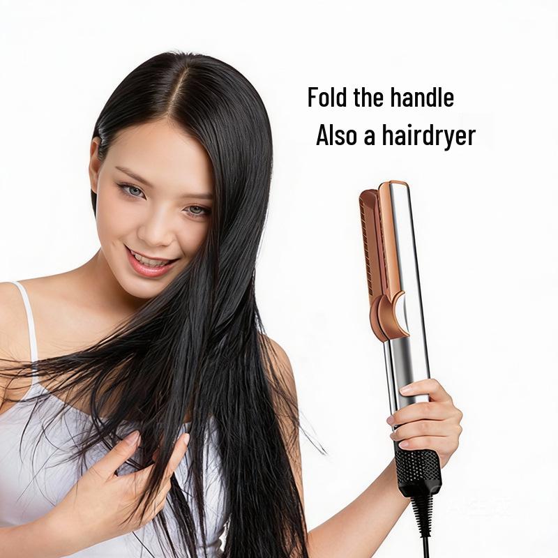 2-in-1 Wet/Dry Hair Straightener, Crimper & Dryer with Negative Ion Technology
