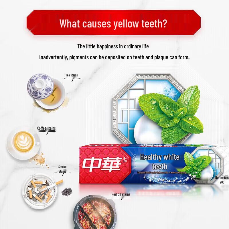 Zhonghua Healthy White Baking Soda Mint Toothpaste