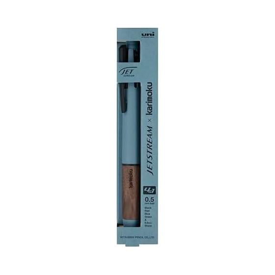Mitsubishi Pencil Multi-Function Pen Jet Stream Karimoku 4&1 0.5 Steel Blue MSXE5KF05.71