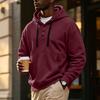 Men's Hoodie with Button Front, Casual Athletic Pullover Sweatshirt for Workout and Everyday Wear