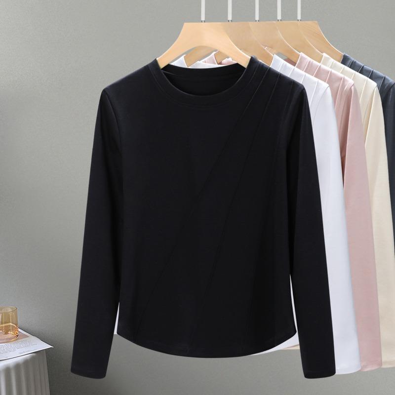 Khmer Long-sleeved Women's Autumn Thin Mercerized Cotton Trendy Summer and Autumn Top Design Sense Inner Bottoming Shirt