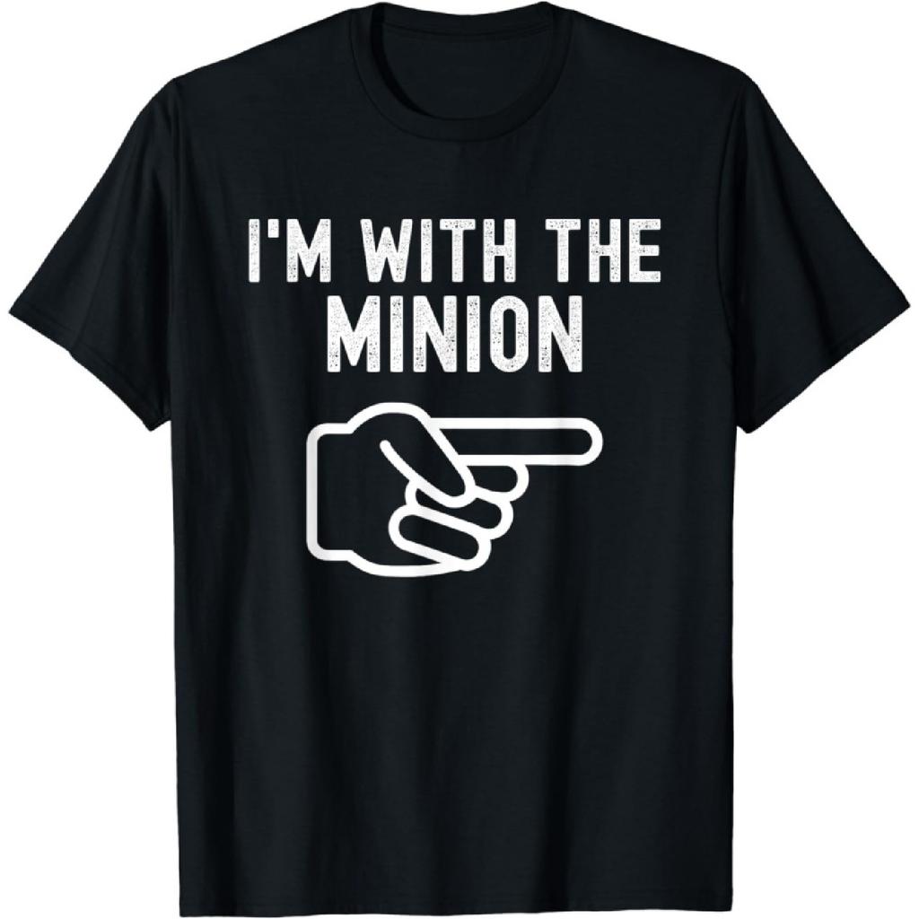 Berentoya Im with The Minion Funny Couples Matching Halloween Costume T-Shirt