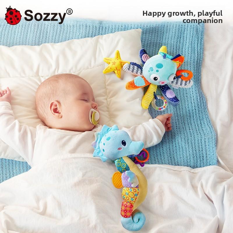 Sozzy Marine Animal Plush Music Toy With Hanging Feature For Infant Learning And Development
