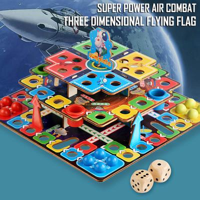 (Kung Pao Chicken)Educational Toys DIY Assembled Game Chess Three-Dimensional Flying Chess