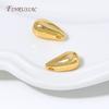 18K Gold Plated Teardrop Pendant Charm,Smooth Water Drop Pendant For DIY Necklace Jewelry Making Supplies Accessories