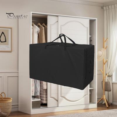Folding Mattress Storage Bag Heavy Duty Waterproof Oxford Cloth Dust-proof Portable Handle Trifold Mattress Bedding Clothes Organizer Pouch