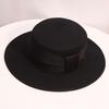 Hat Female Winter White Woolen Hat Jazz Hat INS Internet Celebrity British Style Versatile Fashion Classic Top Hat