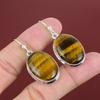 Tiger's Eye Earring 925 Sterling Silver Earring Handmade Earrings Genuine Gemstone Earring Healing Stone Jewelry Gifts For Mom Drop Earring