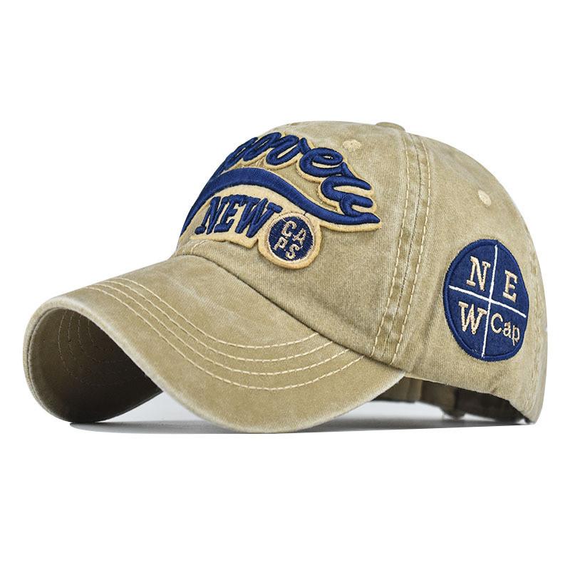 Large Letter Cap 3d Embroidered Baseball Cap Highend Pure Cotton