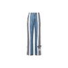 Adidas Originals X Dry Clean Only Co-Branded Buttoned Casual Comfortable Sports Denim Pants Women Bottoms Blue H59020