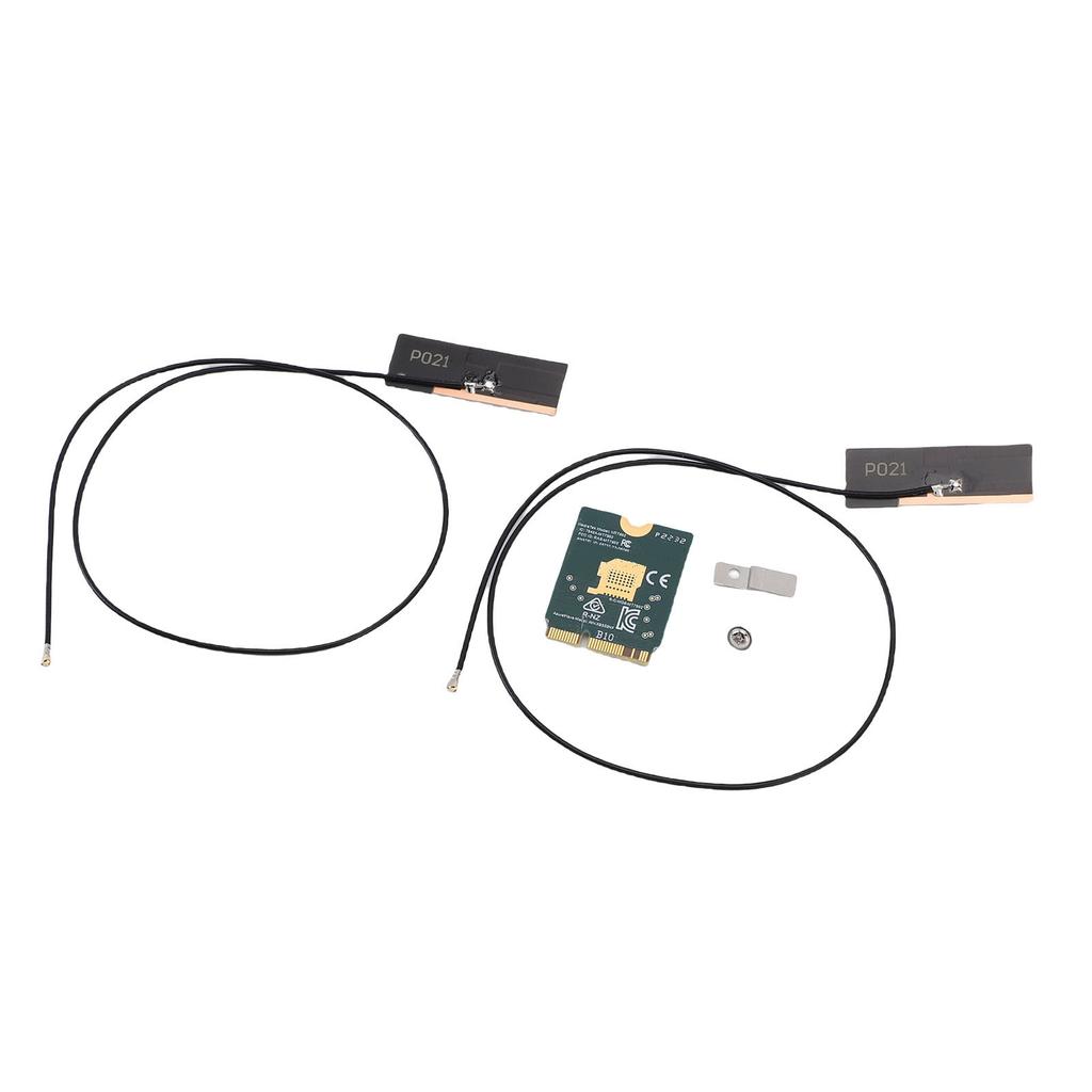 WiFi 6E Wireless Card M.2 NGFF 2.4GHz 5GHz 6GHz Triple Band 4200Mbps Laptop Wireless Card with Dual 8dBi Antenna