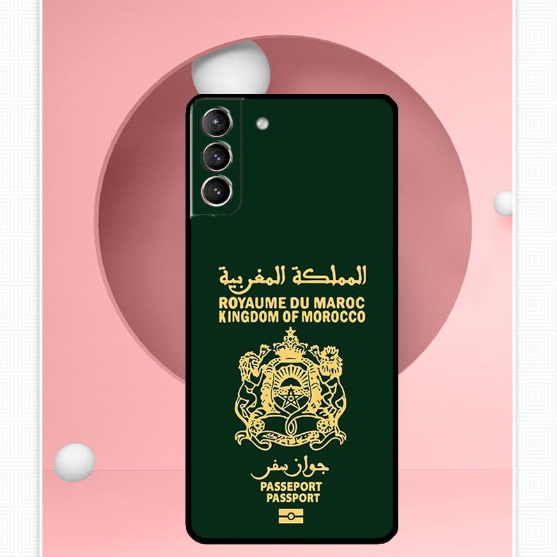 Morocco Maroc Moroccan Flag Case For Samsung Galaxy S25 Ultra S20 S21 S22 S23 S24 Plus S9 S10 S24 FE S25 FE Cover Funda