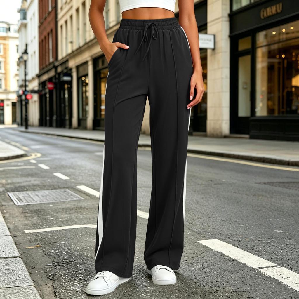 Women's Color Casual Sweatpants with Pockets for Everyday Wear and Workout