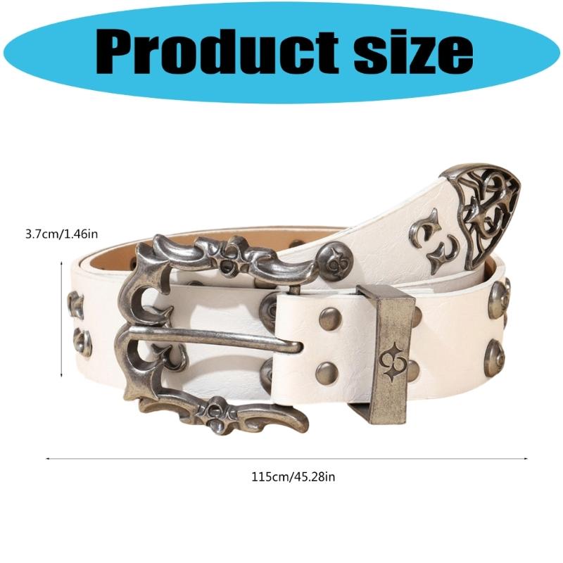 Multi Functional Fashion Belt PU Imitation Leather Metal Buckles Universal Size 115cm 3.7cm for Unisex Daily Wear