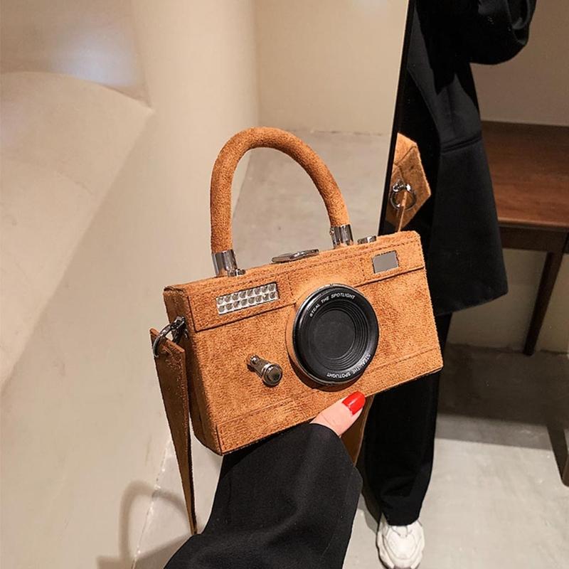 Women Personalized Fashion Camera Shape Clutch Ladies Casual Mini Crossbody Bag Small Shoulder Bag Purse