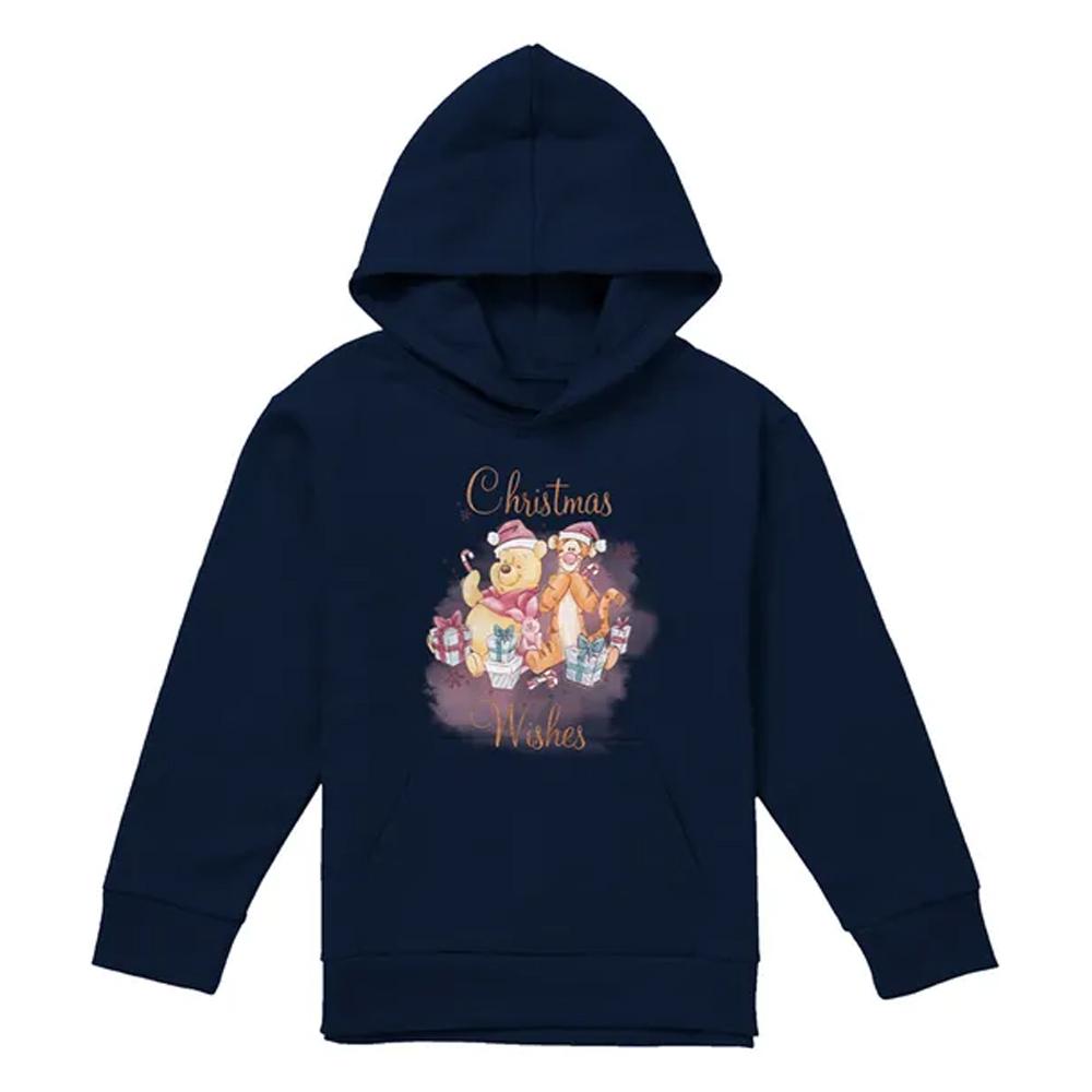 Winnie the Pooh Childrens/Kids Christmas Wishes Hoodie