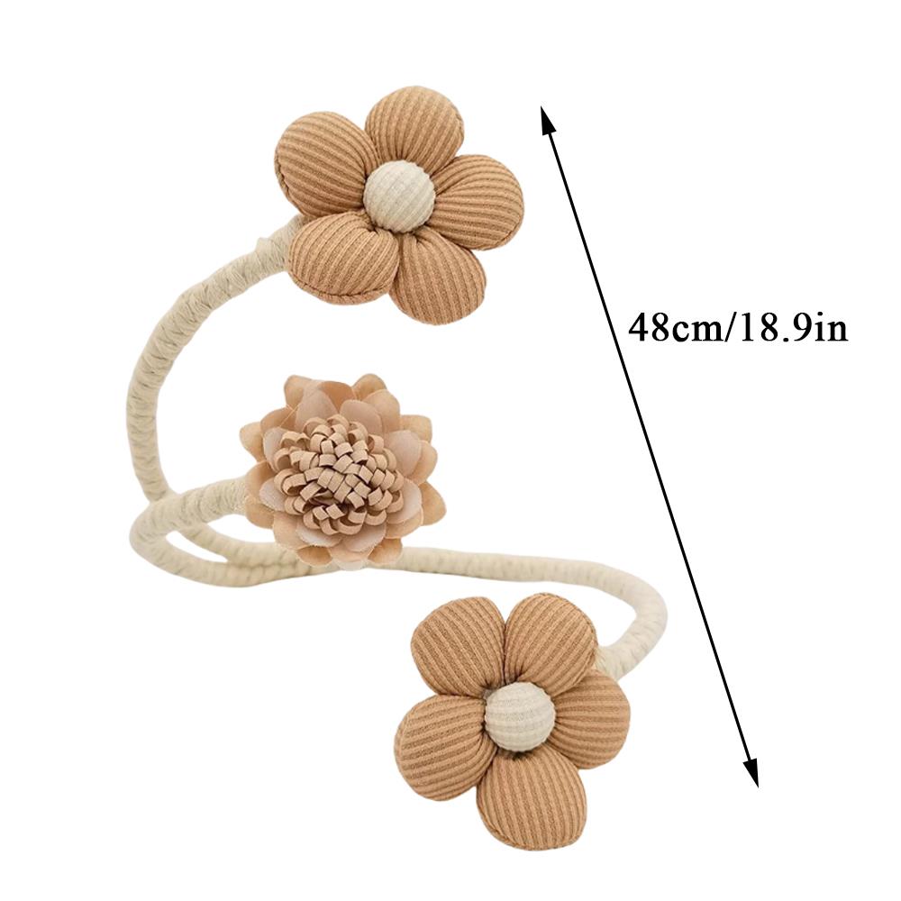 Vorhangbänder Dekorationen Vorhangschnallen Vorhangzubehör Kreative Ohne Stanzen Mode Blumenbänder Heimdekorationen