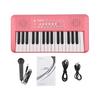 Btuty Pian cu Claviatură Electronică cu 32 de Taste 16 Tonuri 10 Rituri 10 Melodii Demo Difuzoare Duble Microfon Inclus Pian Muzical Portabil pentru Începători 2 Culori