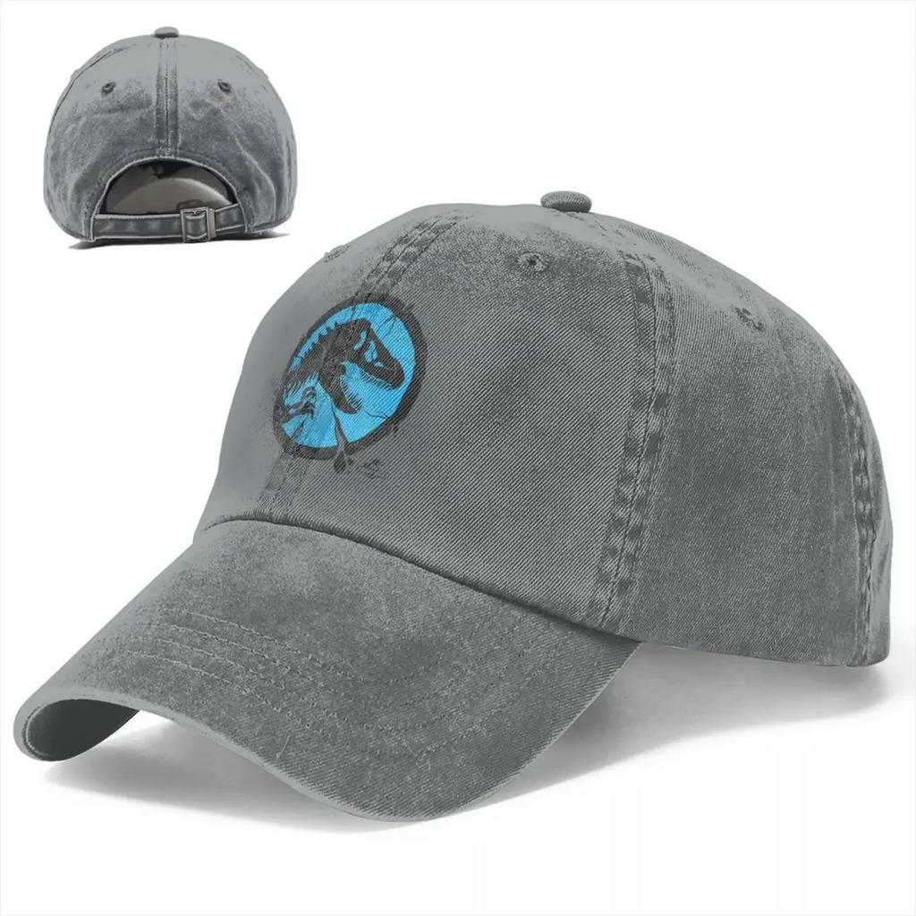 Jurassic Park Shattered Baseball Caps Vintage Funny Sports Hats Activities Adjustable Fit Cap Original Hat for Men Women