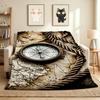 Adventure Map Flannel Blanket Throw Blanket Soft Warm Sofa Bed Camping Home Decor Unique Christmas Gift C9261042