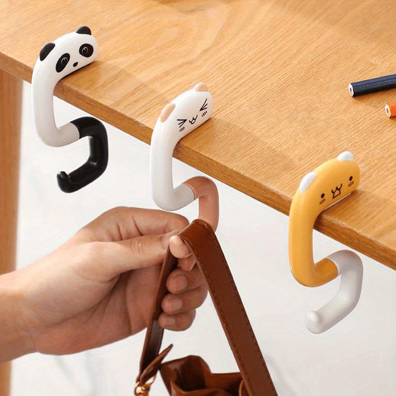 Travel Portable Cute Handbag Hook, Securely Hangs On Any Desktop, Stretchable Handle, Fashionable Style for Women, Hand Washable