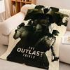 Game T-The O-Outlast T-Trials Throw High-Density Short Plush Blanket Soft Skin-Friendly for Sofa Nap Air-Conditioned Room