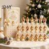 Giocattolo Compagno delle Feste 2026 Calendario dell'Avvento Schiaccianoci, Set di 24 Ornamenti Acrilici con Conto alla Rovescia Classico Regalo per Bambini Figure di Soldatini,