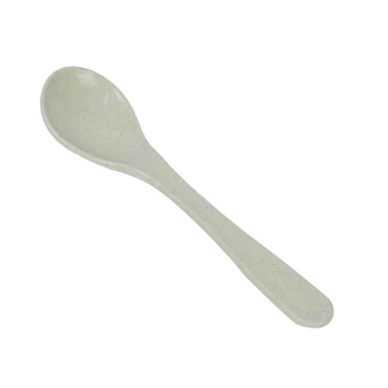 Wheat Straw Household Children's Long-handled Soup Spoons, Solid-color Spoons, Ice Cream Spoons, Mixing Spoons, and Eating Spoons