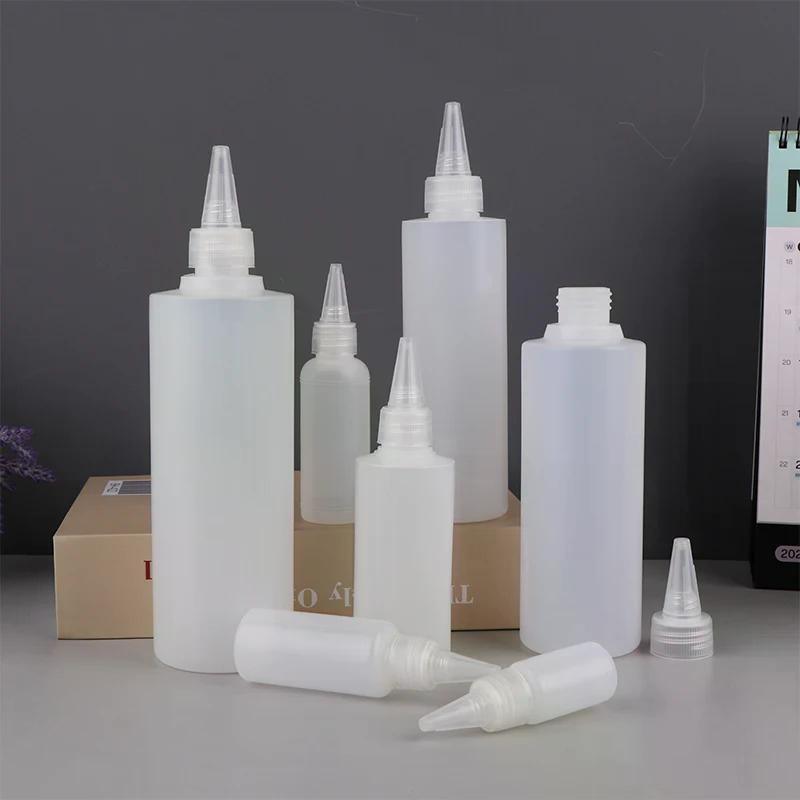 10-1000ml Bottle Cap Container Empty Plastic Squeeze Dropper With Screw Semi-transparent Eyes Liquid Ink Oil Paint Pigment