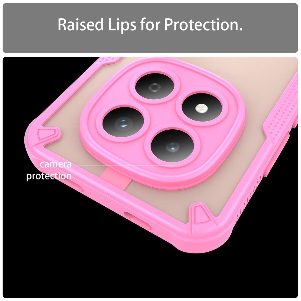 For Xiaomi Redmi Note 15 Pro 5G (Global) Case PC + TPU Semi-Transparent Frosted Finish Protective Phone Cover