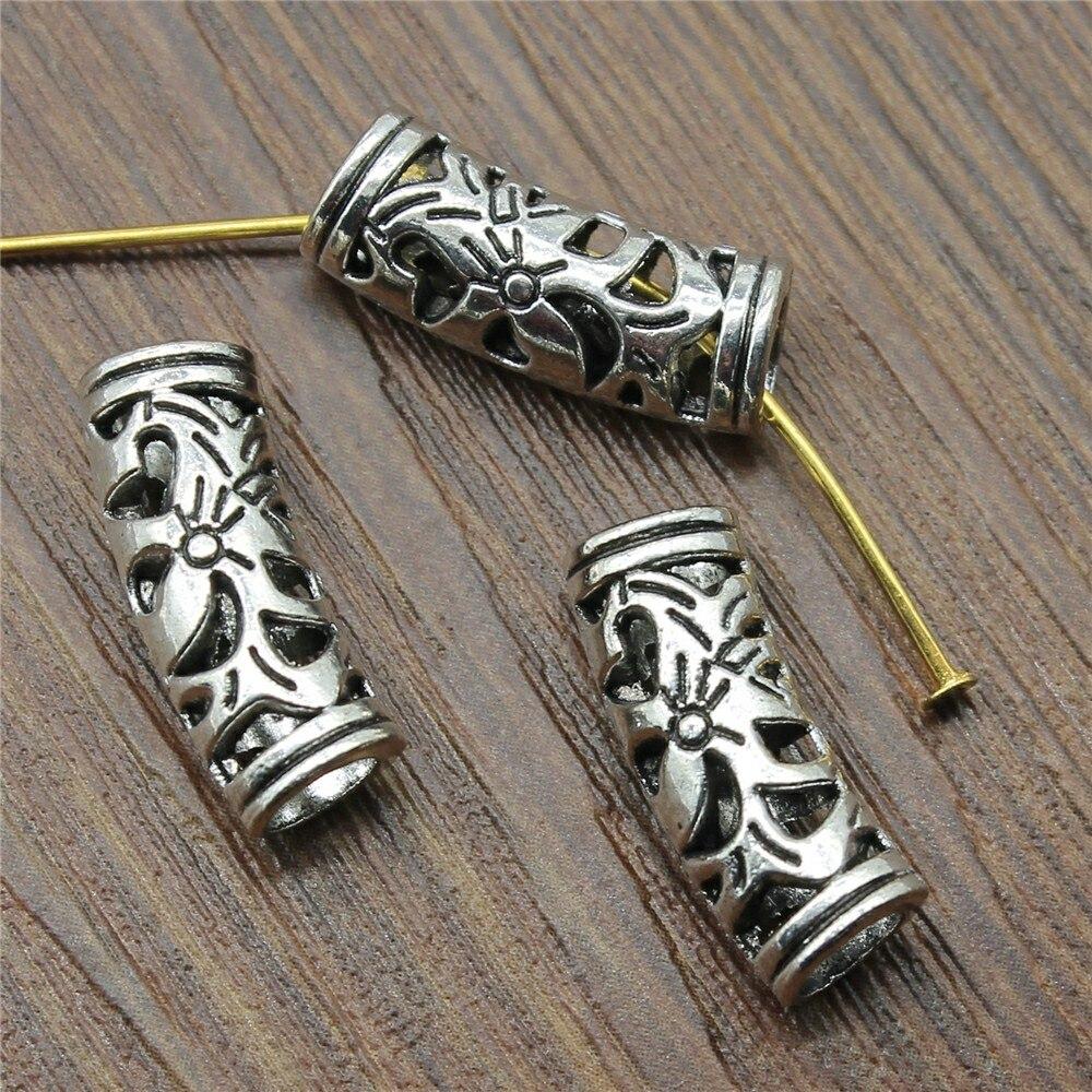 5 peças 20x8x6mm Liga Curva Contas Espaçadoras Contas Espaçadoras Para Fabricação de Joias