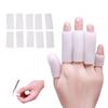 10Pcs Cooking Kitchen Tools Silicone Gel Tube Hand Bandage Finger Protector Anti-Cut Heat Resistant Finger Sleeves