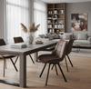 LUMO Upholstered Chair, Gray Fabric