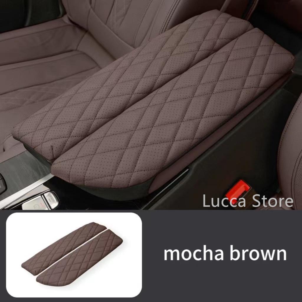 For BMW 5 Series F10 F18 G30 G38 6GT Armrest Box Cover Cushion PU Leather Center Console Armrest Protector Pad Car Accessories