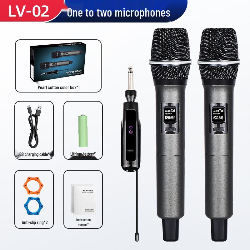 200m Range Professional True Diversity Wireless Microphones with Magnetic Charging and Disinfection for Conferencing & Performance