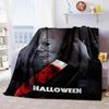 Couverture Affiche de Film d'Horreur Halloween Parfaite Toutes Saisons Douce Confortable Canapé Bureau Sieste Voyage Cadeau Festif