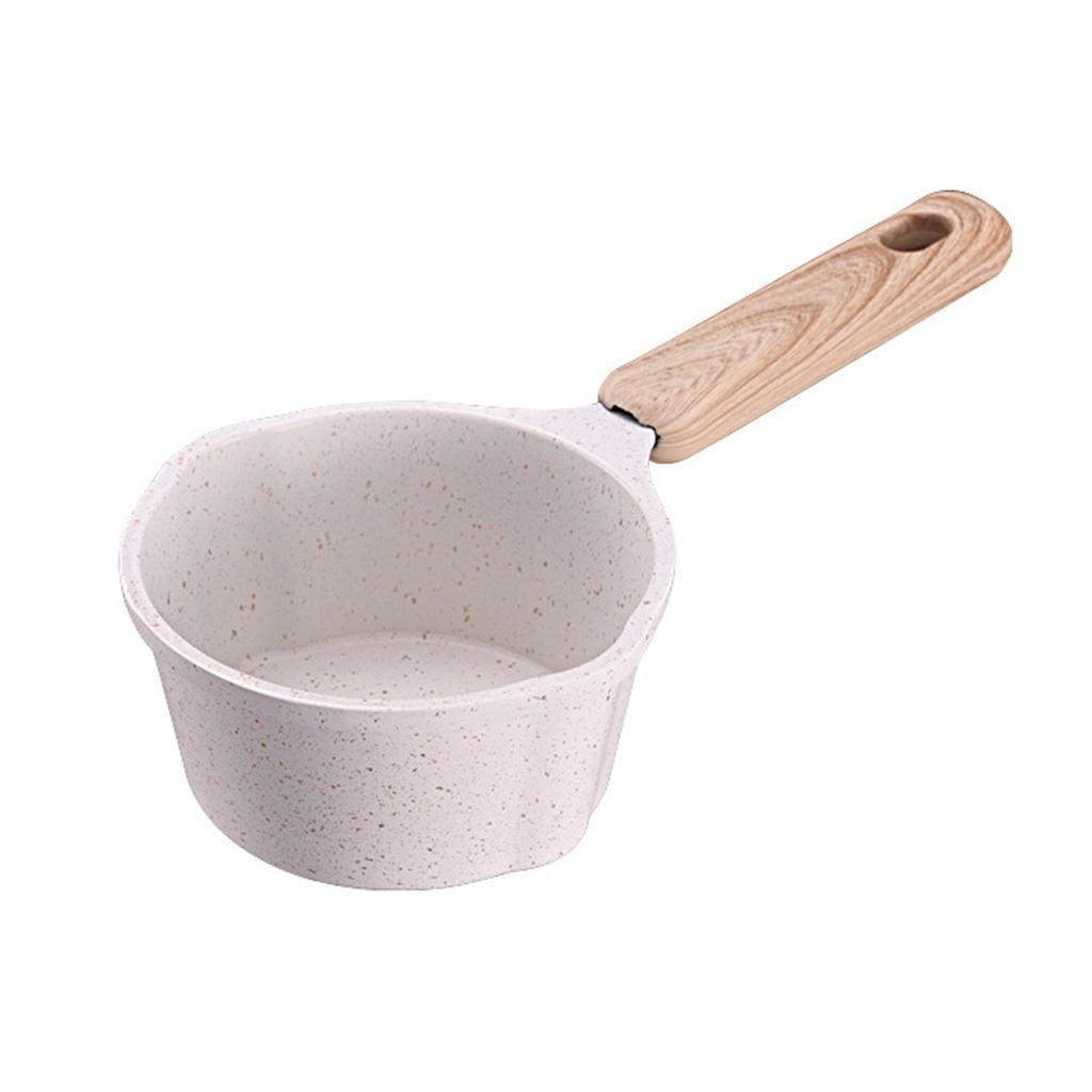 Oil Splashing Pot Stone Coated Pans Non Stick Aluminum Material Small Milk Pan Hot Oil Pot Suitable for Oil Dripping