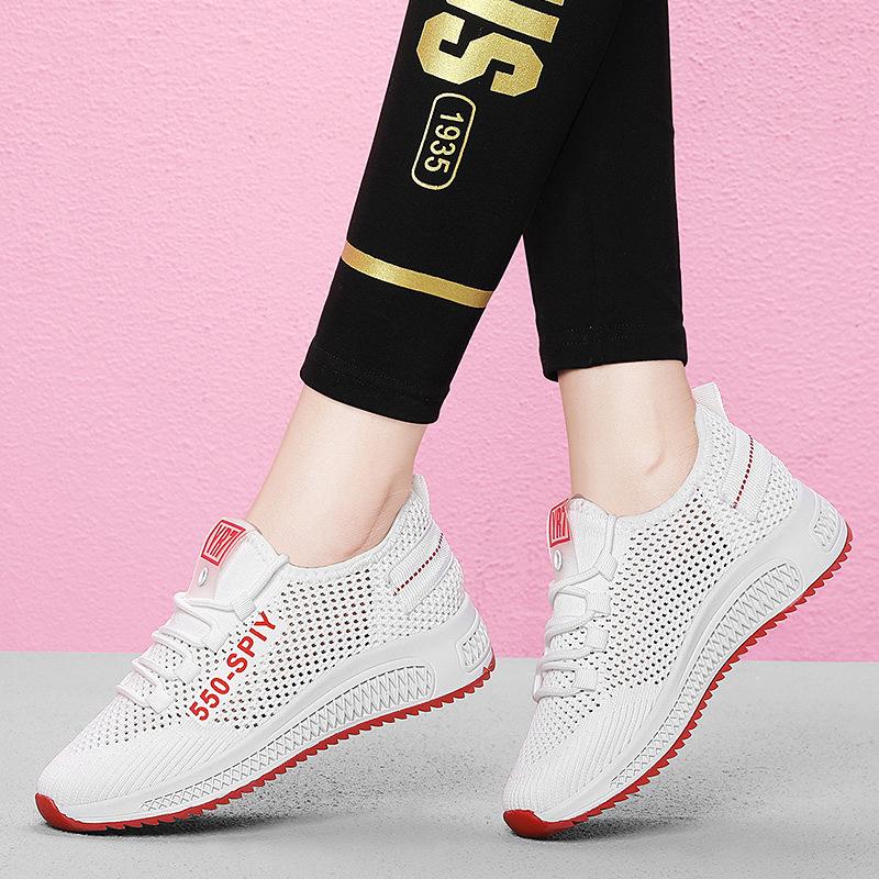 Temperament running shoes women's new breathable mesh mesh shoes shock-absorbing casual lightweight sneakers