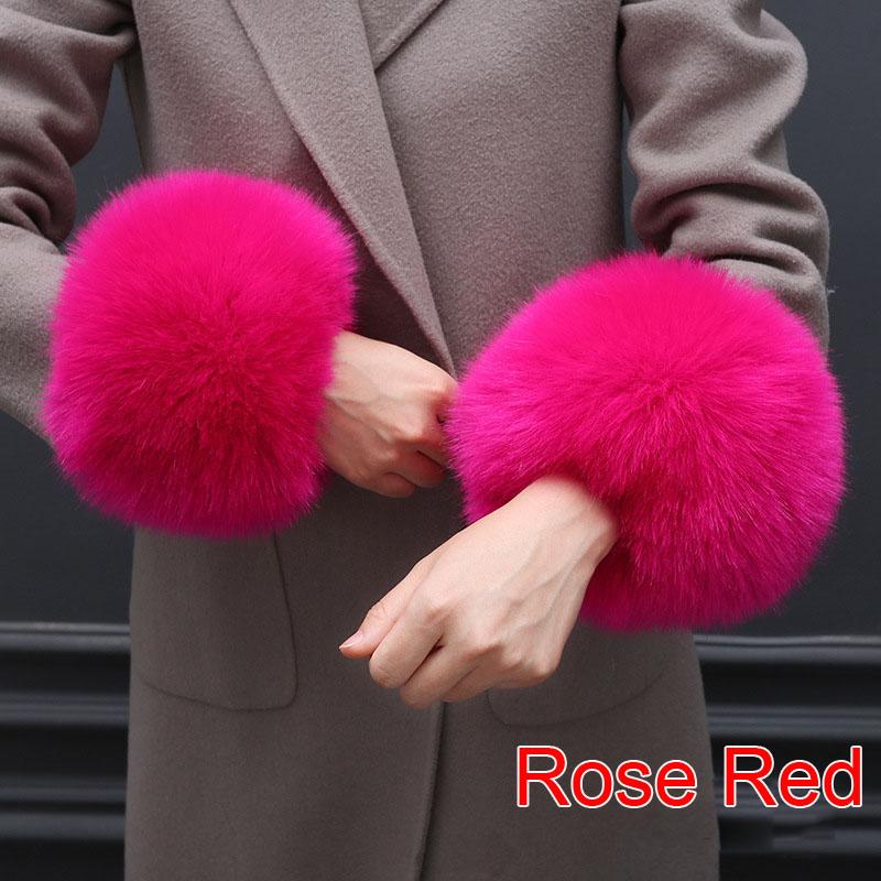 Buy 1Pair Stylish Elegnat Furry Wrist Cuff Warmer For Women Party