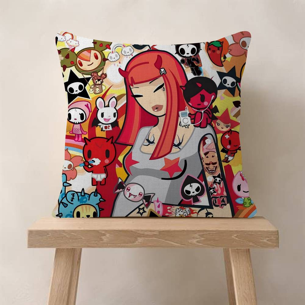 Cartoon Art Kawaii TownTokidokiinside Pillow Anime Pillow Sofa Bed Head Pillow Cover Cushion Cover Fashion