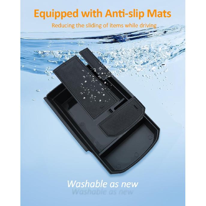 CDEFG for GMC Terrain 2018-2024 Center Console Organizer Tray for Terrain 2022 2023 2024 SLE, SLT, AT4, Denali Accessories Armrest Storage Box Insert