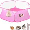 Portable Small Pet Cage Transparent Hedgehog Cage Tent Pet Playpen Open Folding Yard Fence For Dog Hamster Rabbit Guinea Pig