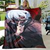 Tokyo Ghoul Japan Anime Cartoon Soft Plush Blanket,Flannel Blanket Throw Blanket for Living Room Bedroom Bed Sofa Picnic Cover