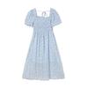 Women Sky Square Puff Long Dress As2wo522