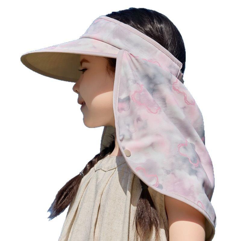 Sombrero de Cubo de Copa Vacía para Niños y Niñas Protección UV para Exteriores Sombrero de Sol de Ala Ancha Protección Solar para Bebés Sombrero de Sol