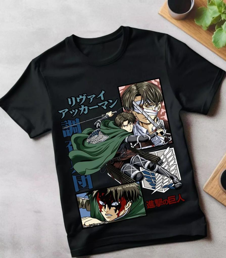 Mikasa T-shirt Attack on Titan Shirt Shingeki No Kyojin Anime AOT Shirt Summer Cotton Men's Women Top Tee Streetwear Oversized