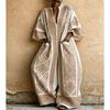 2026 Bohemian Jumpsuit With Pockets Loose Wide Leg Romper Women Streetwear
