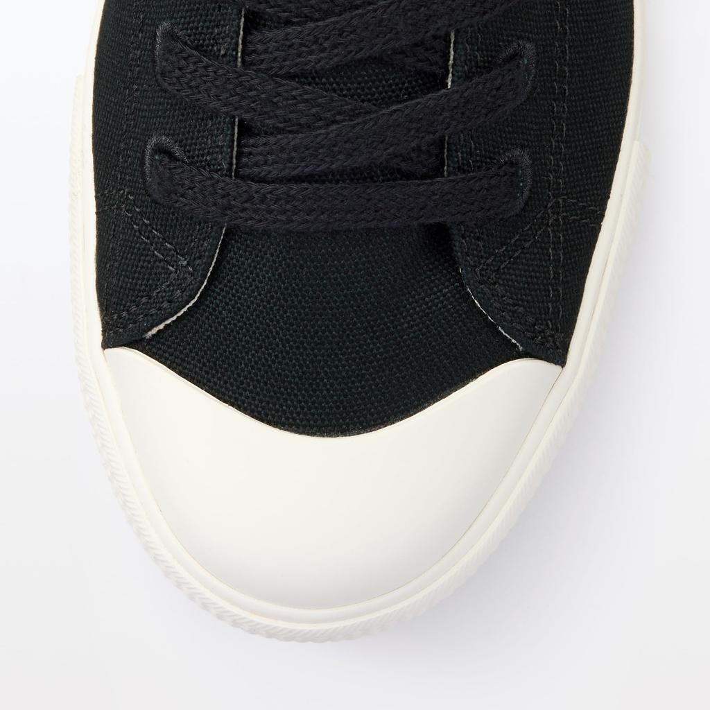 MUJI Women's Comfortable Water-Repellent Sneakers EDC01A5S Black Size 24.0cm
